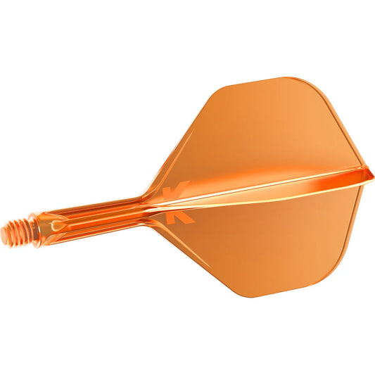 K-FLEX NEON ORANGE NO2 ONE PIECE DART FLIGHTS BY TARGET