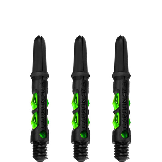 HARROWS CARBON ST SHAFTS
DART STEMS - BLACK & GREEN