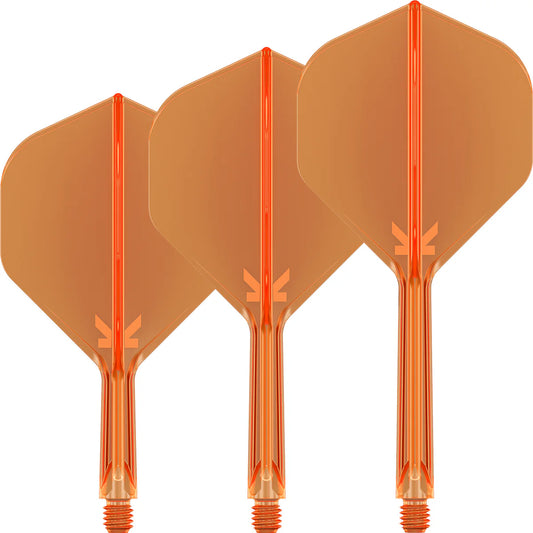 K-FLEX NEON ORANGE NO2 ONE PIECE DART FLIGHTS BY TARGET