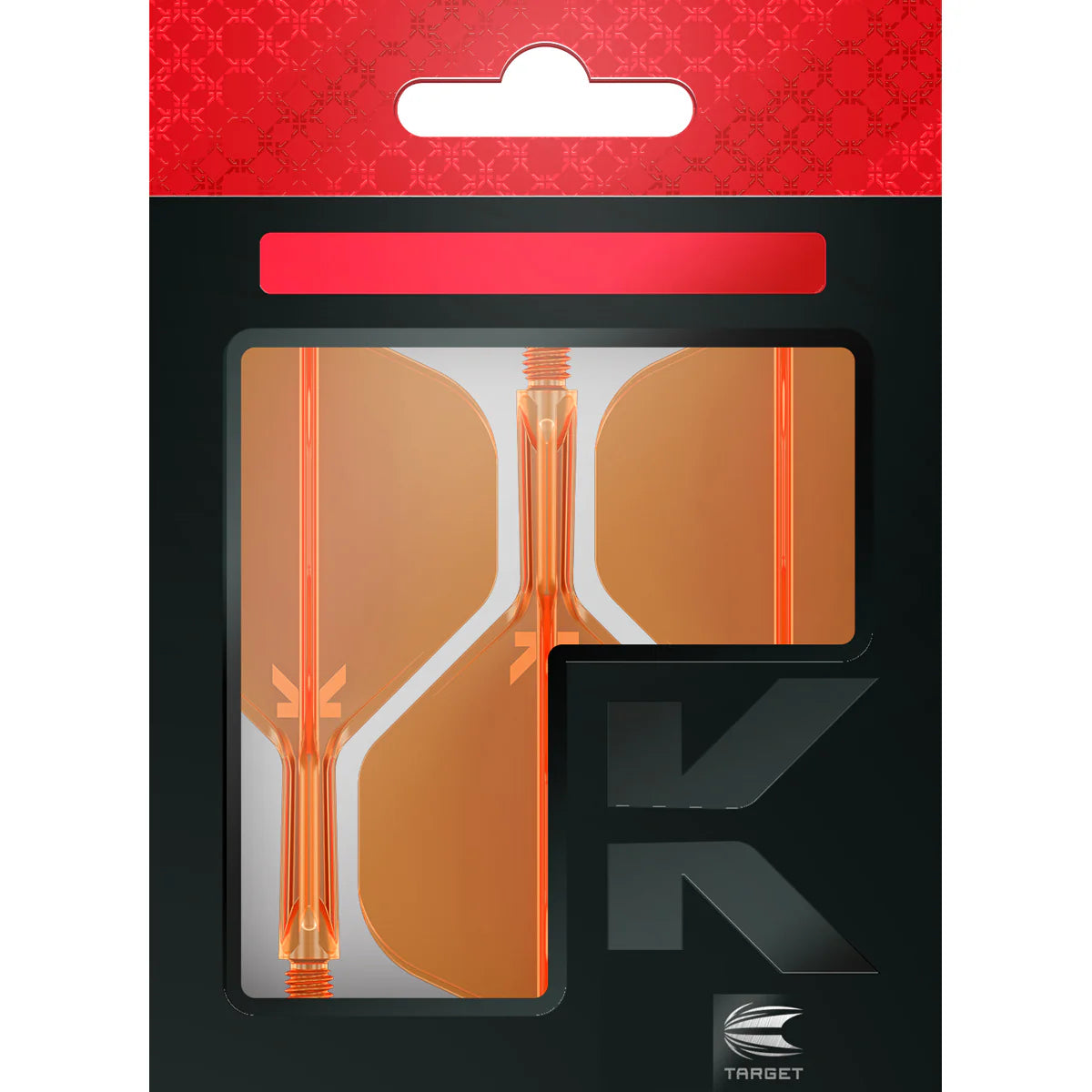 K-FLEX NEON ORANGE NO2 ONE PIECE DART FLIGHTS BY TARGET